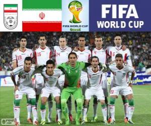 Puzzle Επιλογή του Ιράν, η ομάδα F, η Βραζιλία 2014